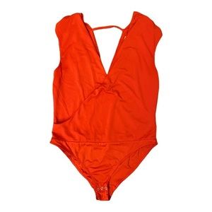 H&M Red Wrap Bodysuit